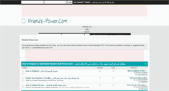 Desktop Screenshot of friendz-power.com